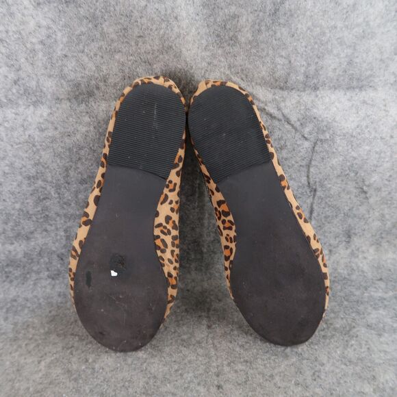 Abound Shoes Womens 5.5 Flats Fashion Slip On Leopard Print Embroidered Slipper - Picture 10 of 15